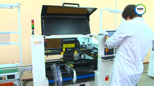 Установлено оборудования для монтажа печатных плат